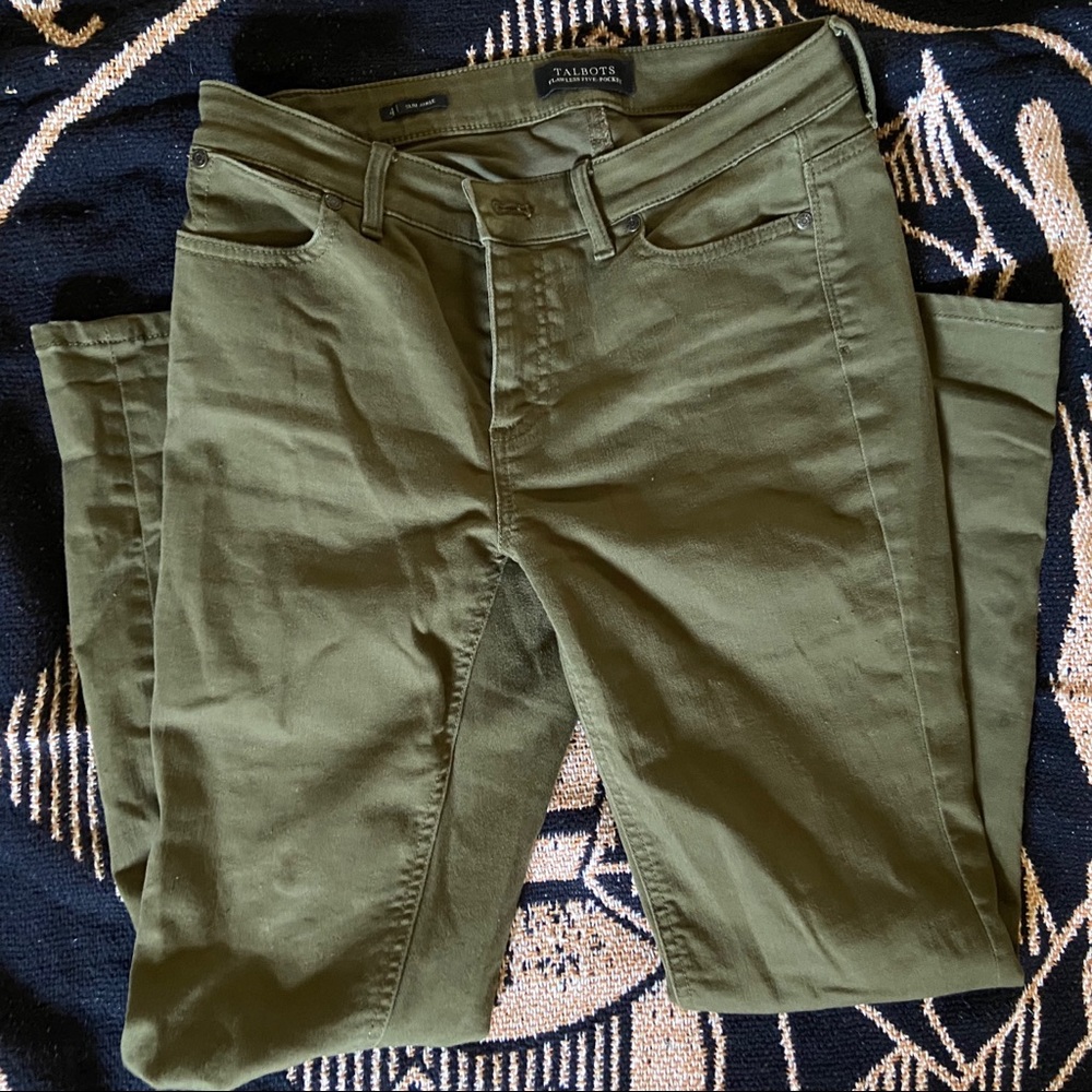 Green Talbots jeans